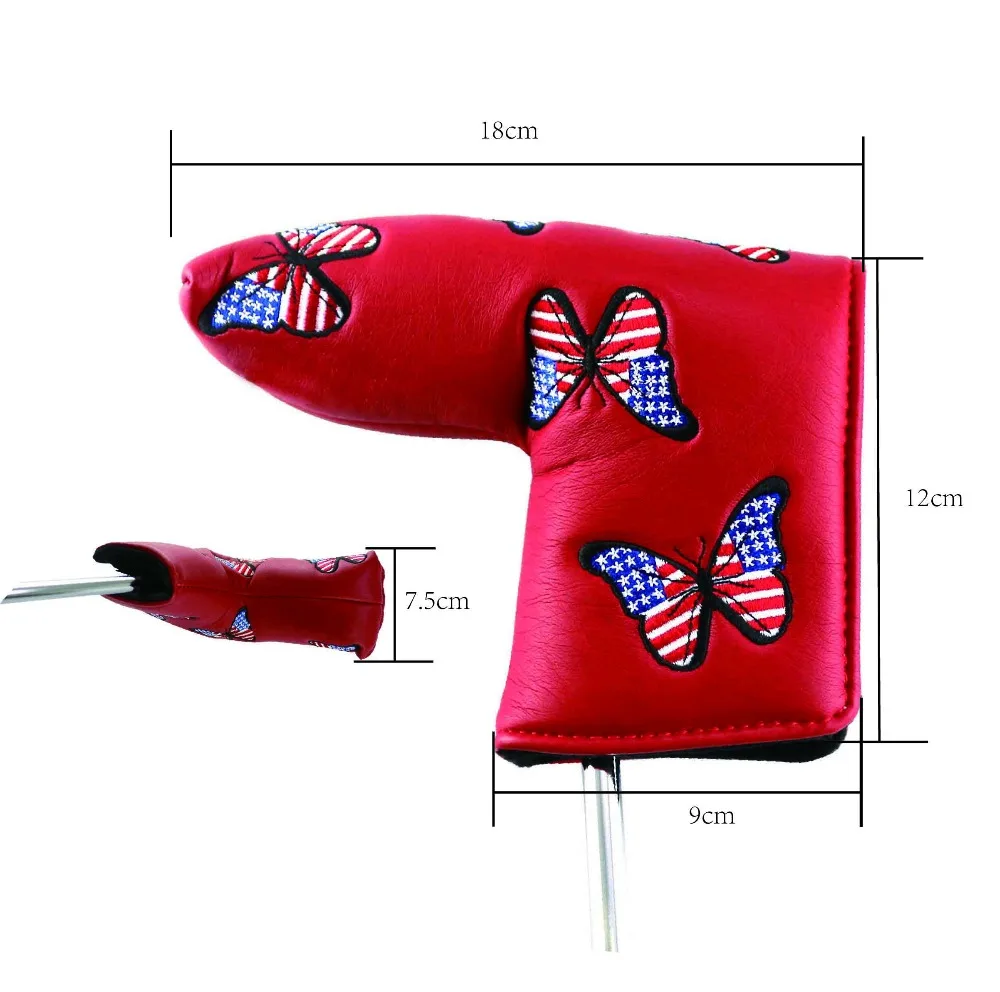 High Quality Golf Putter Covers with Butterfly USA flag Embroidered Pattern | Спорт и развлечения