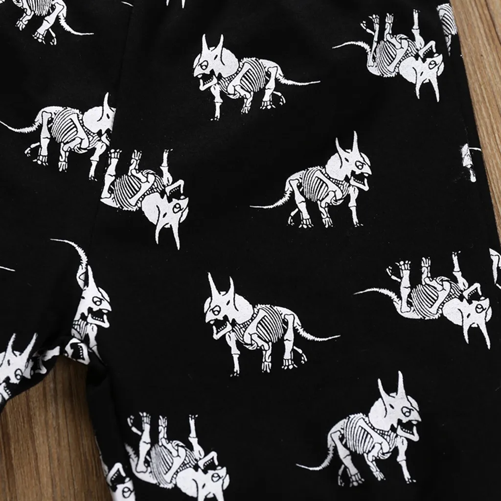 Cartoon Dinosaur Kids Boys Clothes 2019 Print Tops T-shirt+Shorts Children Clothing Boy Set 1 2 3 4 5 6 7 Years |