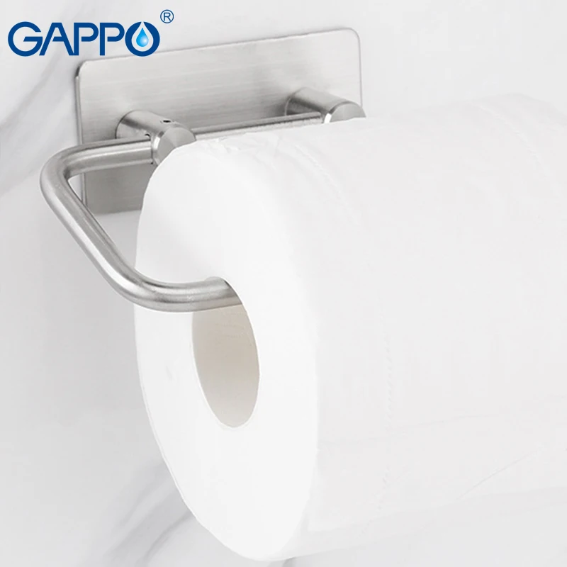 GAPPO держатель для бумаги туалетной из нержавеющей стали с крышкой настенное