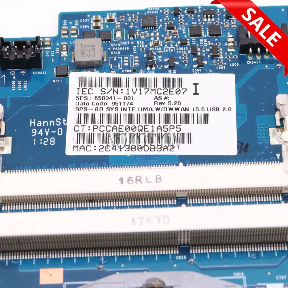 Материнская плата NOKOTION 646246-001 658341-001 для ноутбука HP Pavilion 4530s 4730S материнская HM65 DDR3 |