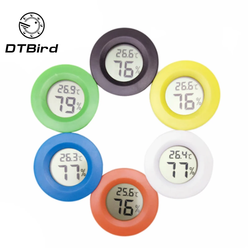 1 шт мини ЖК-дисплей Цифровой термометр гигрометр холодильник тестер