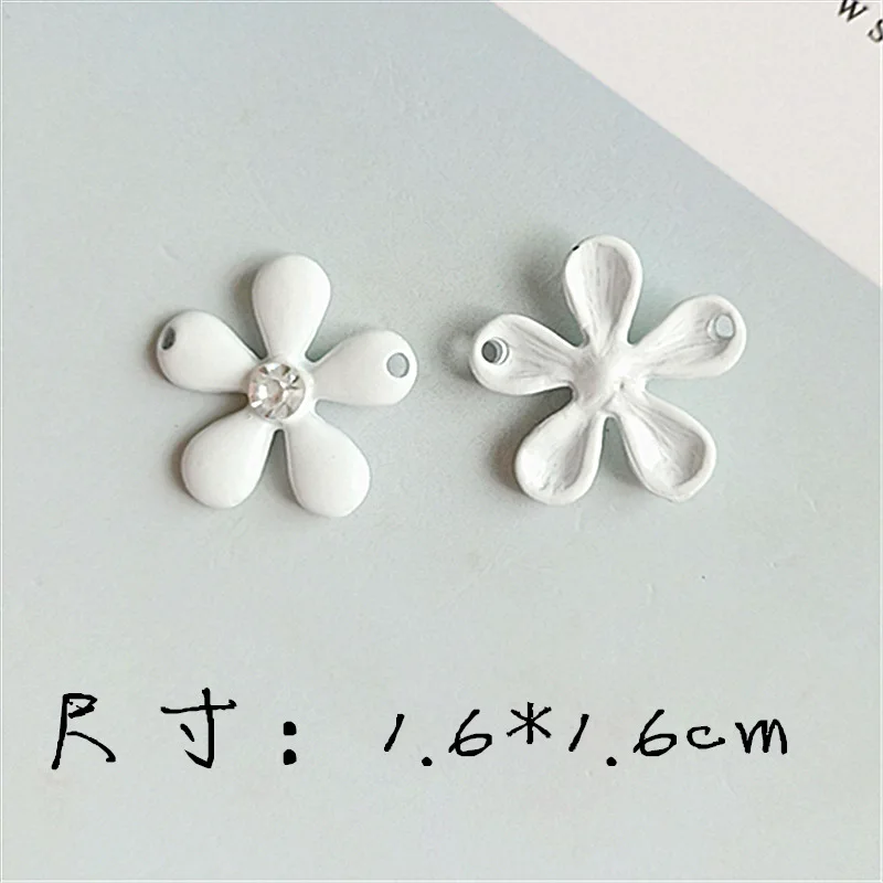 New 100Pcs candy color chrysanthemum flower diamond alloy button / buckle embellishment DIY hair accessories | Дом и сад