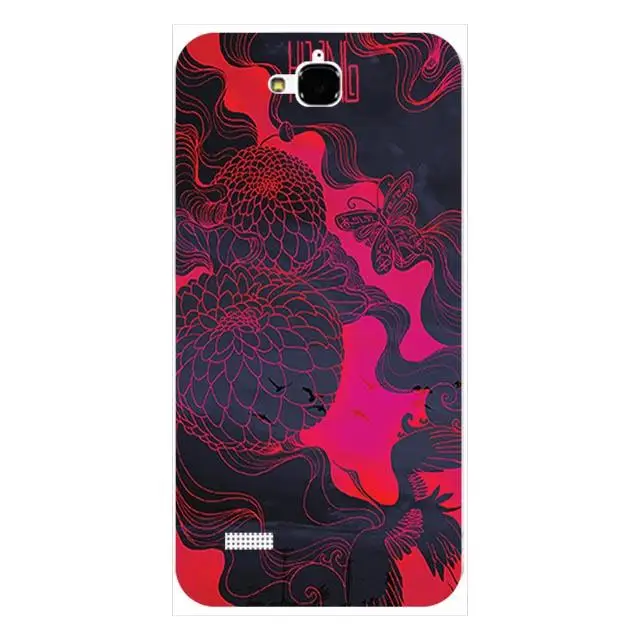 L126 Чехол для huawei Honor 3C Lite/Honor 3C Play/Honor Holly Hol-U19, силиконовый чехол с цветочным принтом, милый чехол для телефона с рисунком в виде животного - Цвет: L126