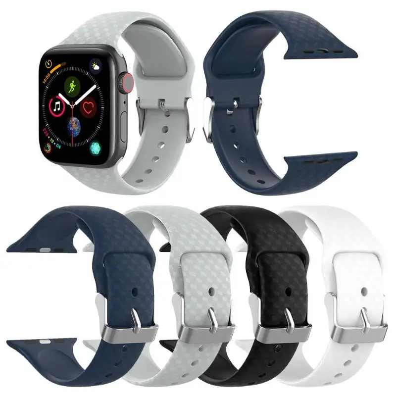 VODOOL Замена 38 мм 42 Силиконовые смарт часы браслет ремешок для Apple Watch серии 3/2/1