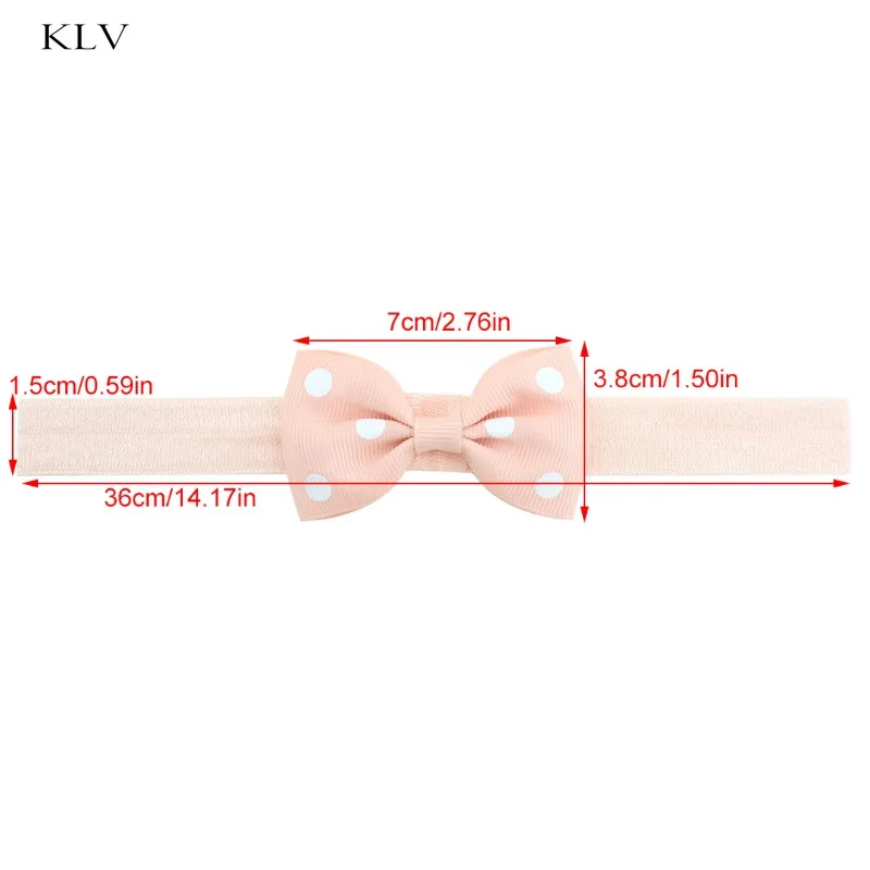 

20Pcs Kids Girl Baby Toddler Bow Polka Dot Headband Hair Band Headwear Head Wrap