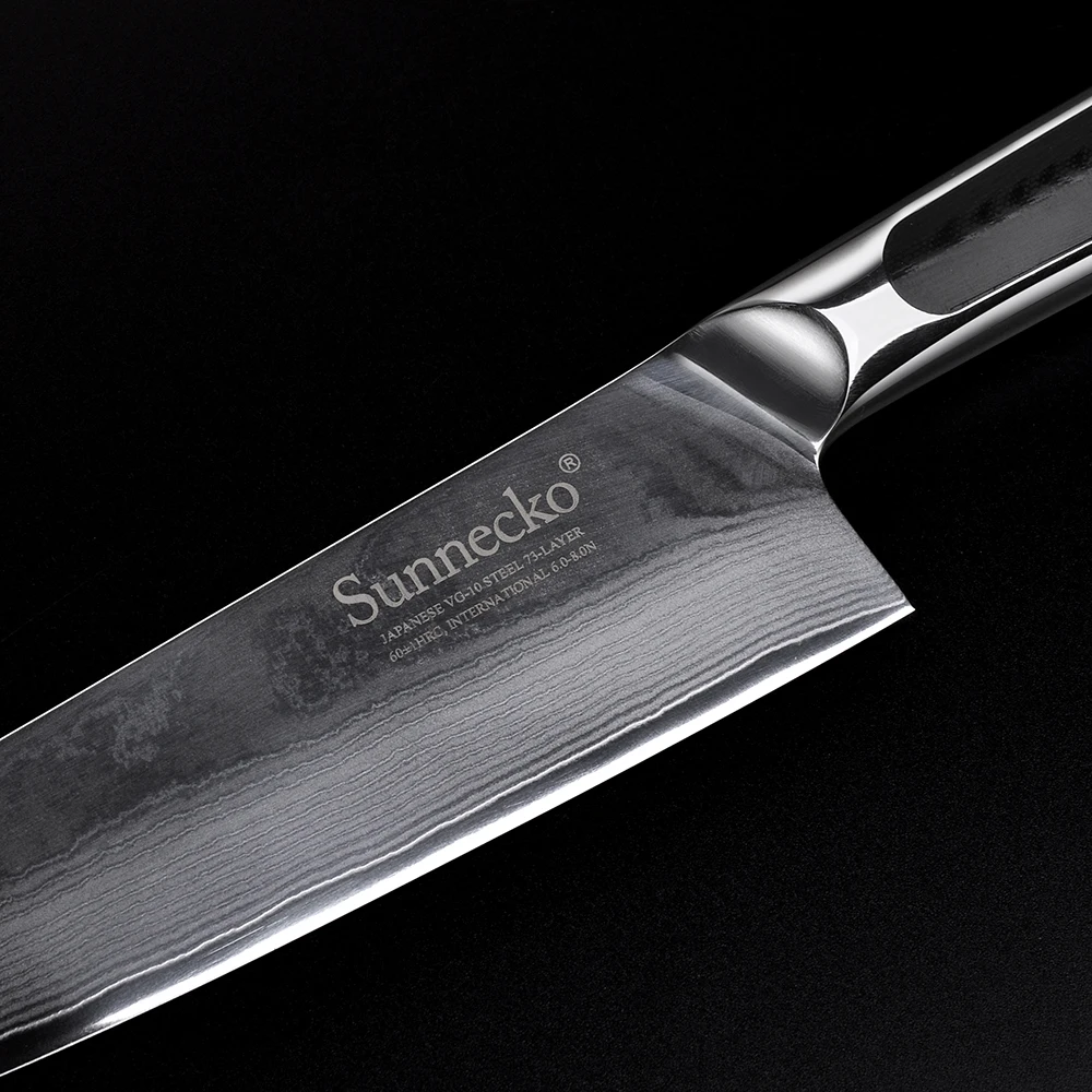 SUNNECKO 8 &quotдюймовый шеф повара Ножи Кухня ножей режущего инструмента японский 73