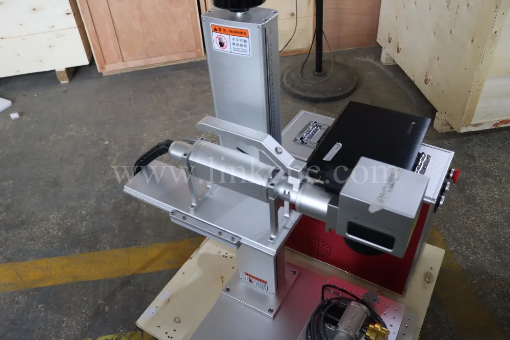 С поворотной осью! Лазерный маркировочный станок лазерный гравировальный 3d 20 Вт