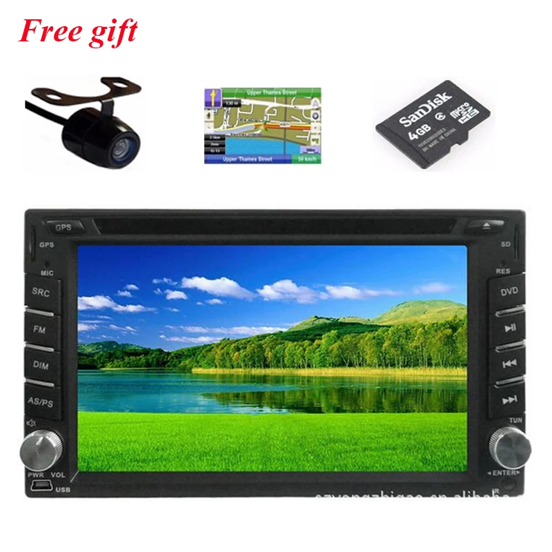 Универсальный автомобильный dvd плеер 2din с gps bluetooth радио управление рулевым