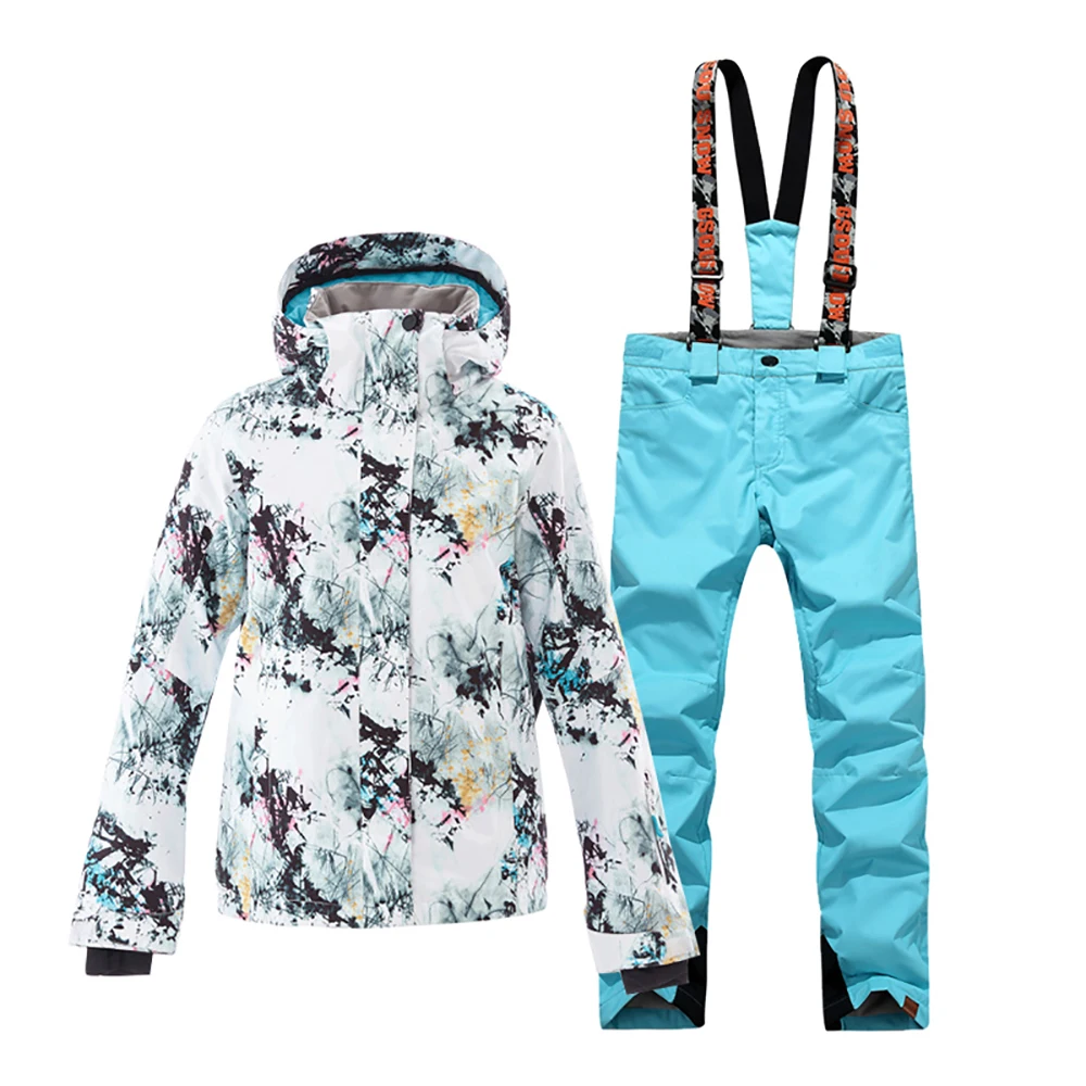 Gsou Snow Brand лыжный костюм для женщин лыжная куртка брюки девочек зимние уличные