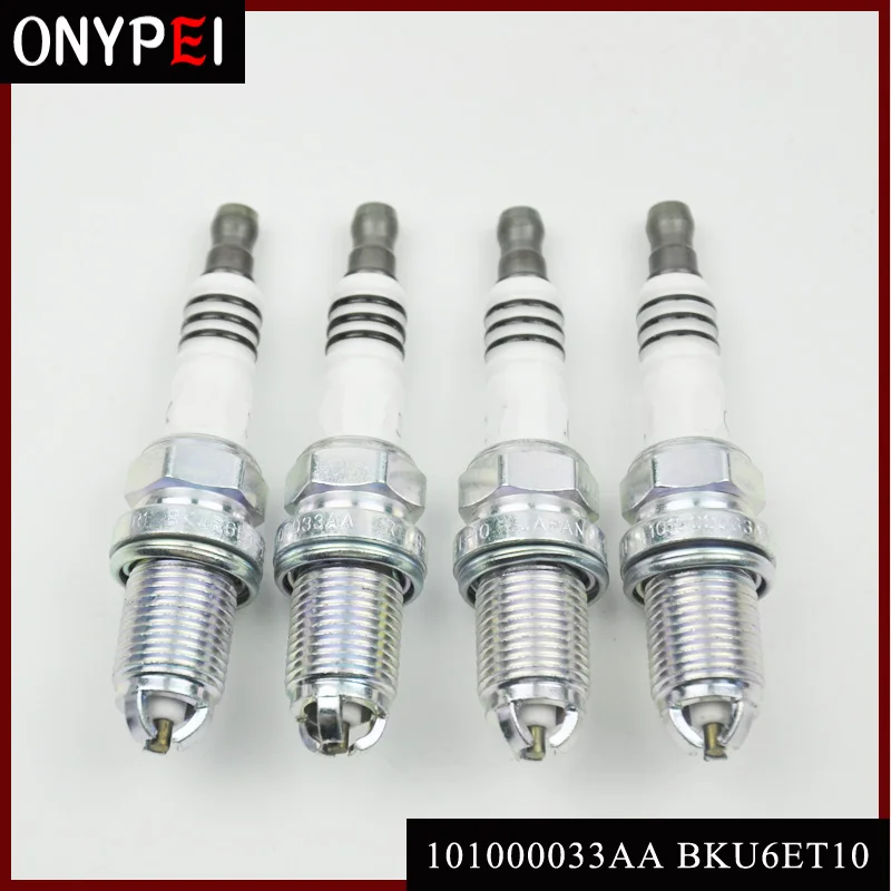4 шт./лот обычная свеча зажигания 101000033AA BKU6ET10 для 100 90 A4 A6 Benz C230 Beetle Golf Jetta 101 000 033 AA