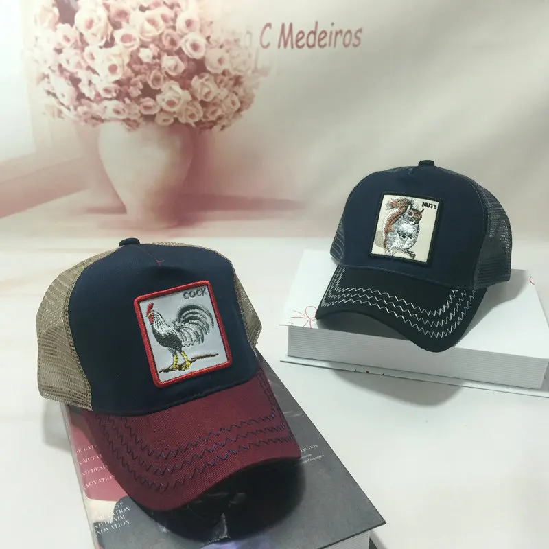 Прямая доставка 2018 Новый Животные вышивка Бейсбол шапки Для мужчин женщин Snapback