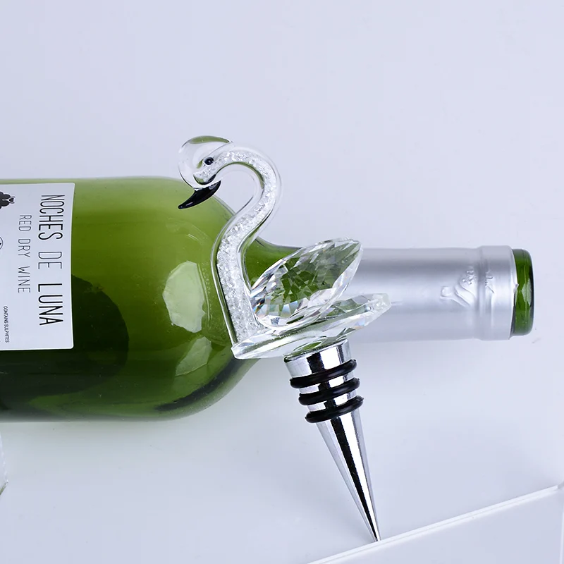 Лебедь вино пробка кристалл свадебный пользу свадебные подарки|gift gifts|gift weddinggift