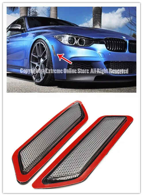 Одна пара из 2 шт. бокового маркера бампера Отражатели лампы дыма для BMW 3 серии F30