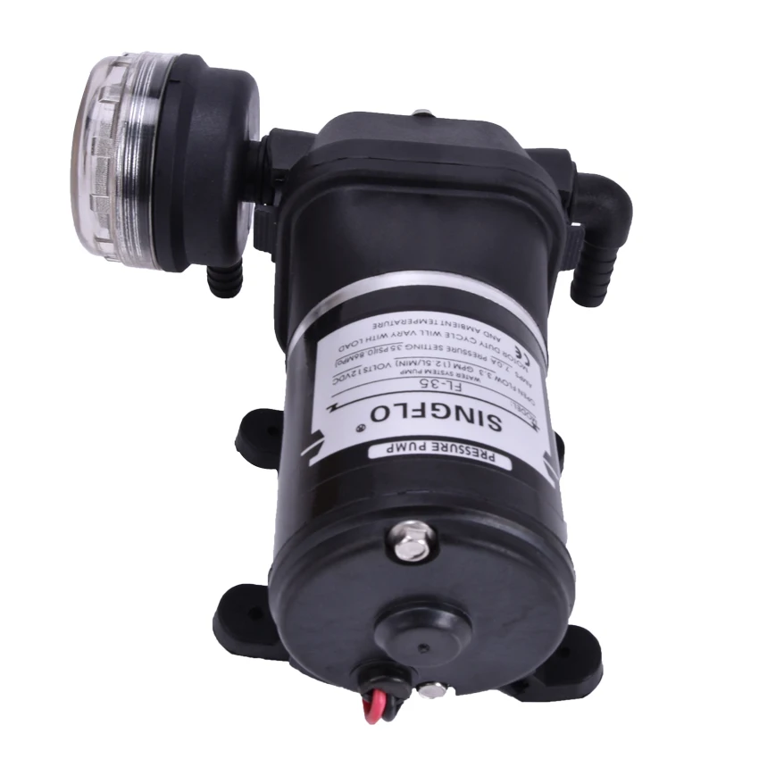 1 шт 12v 12.5L/мин 35psi промывочный насос для RV/морской спрос мембранный Водяной низкий