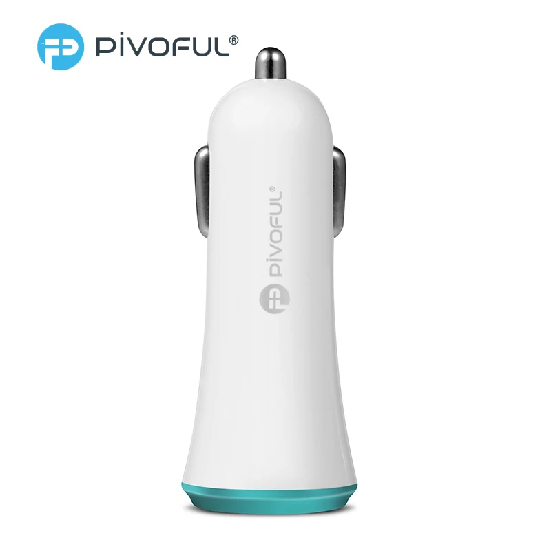 Pivoful 2 Port Output USB Car Charger For Samsung Galaxy S8 9 Xiaomi Phone Tablet Fast iPhone 8 7 6 5 Huawei Honor | Мобильные