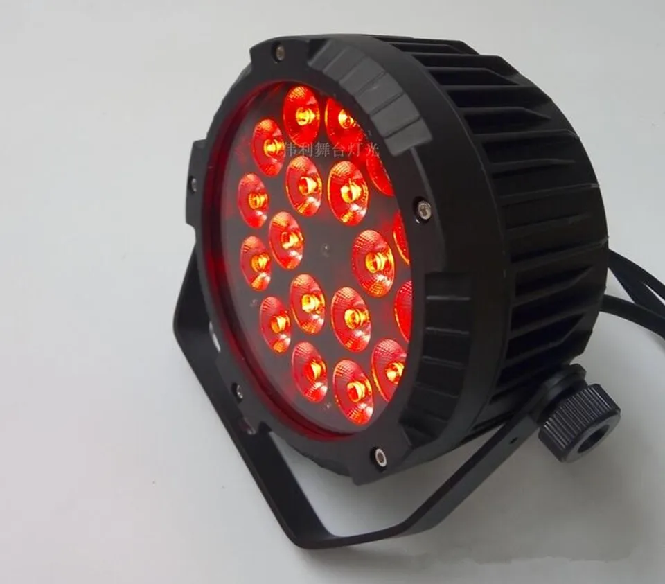 IP65 Водонепроницаемый 18x18 Вт Светодиодный светильник RGBWA UV 6в1 светодиодный Par DMX512 контроль профессионального сценического DJ оборудования диско светильник s