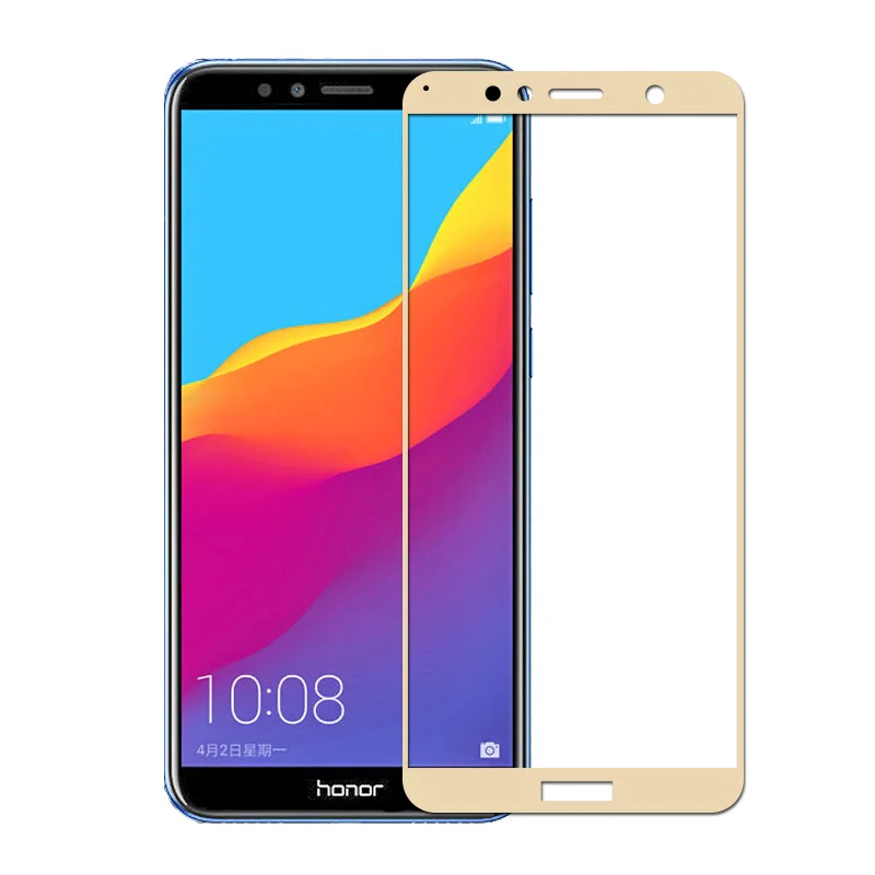 Защитное стекло для Huawei Y6 2 шт. полное покрытие закаленное 2018 защитная пленка Honor 7A