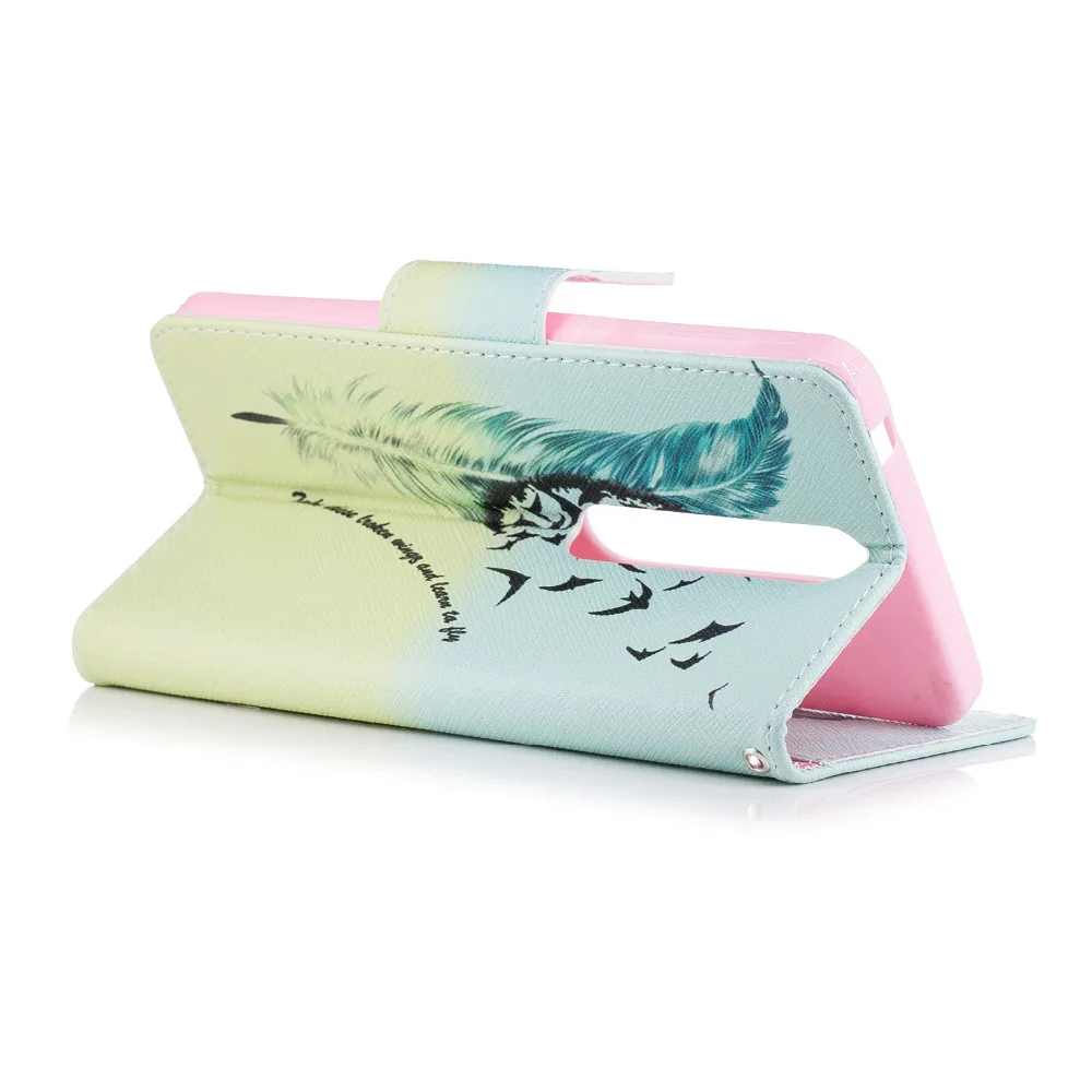 Для Nokia 6 2018 чехол Роскошные Искусственная кожа для Dual SIM TA-1054 второго поколения