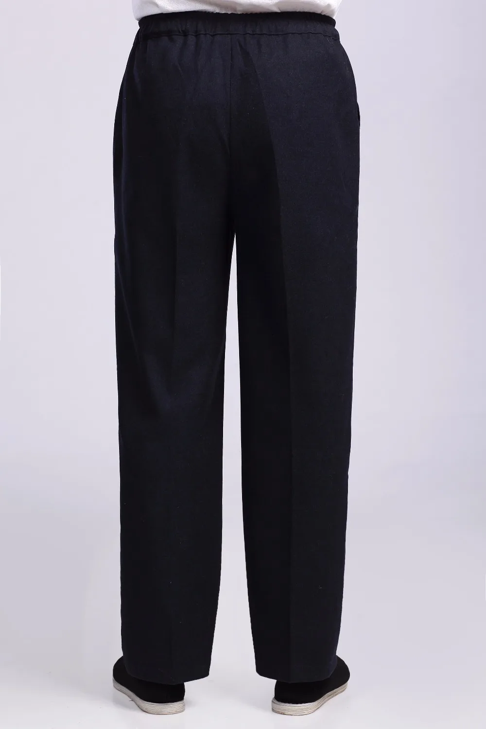 Мужские шерстяные брюки Shu китайские традиционные для кунг фу 2 цветов осени и