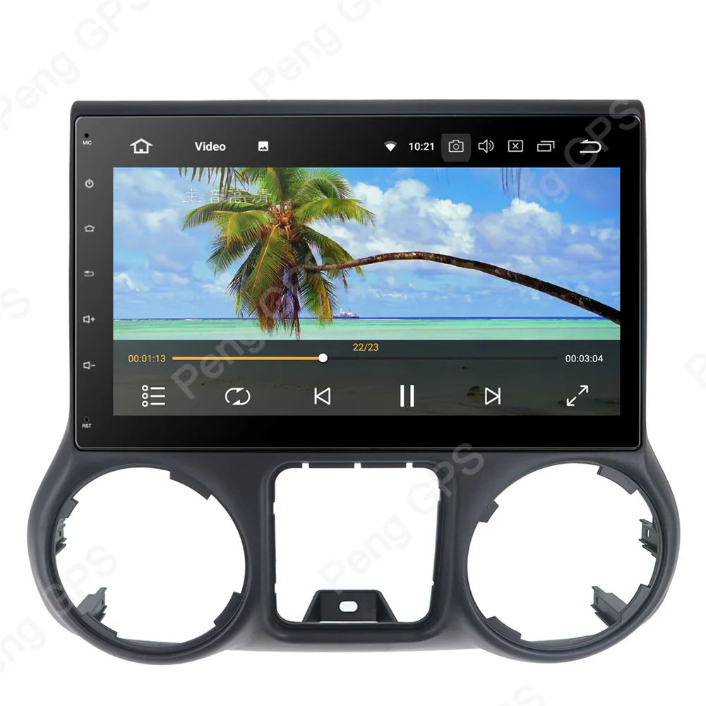 2 Din Android 8 0 Автомобильный CD DVD плеер ядер GPS навигация для Jeep Grand Wrangler 2011 2016 стерео