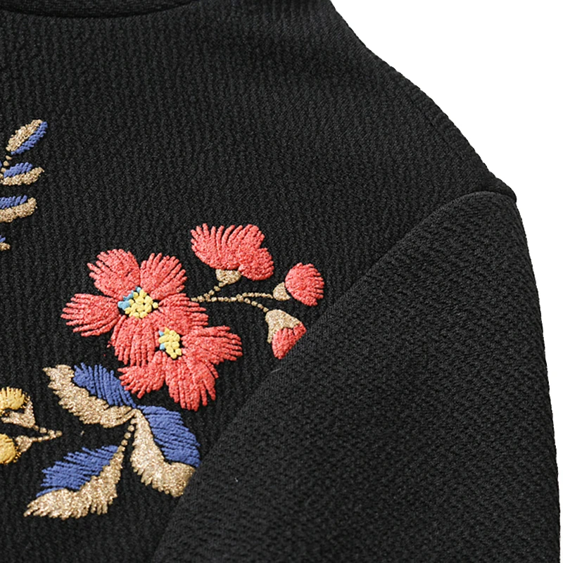 Natooda модные Цветочный принт женское платье Стенд воротник Винтаж Высокая Талия