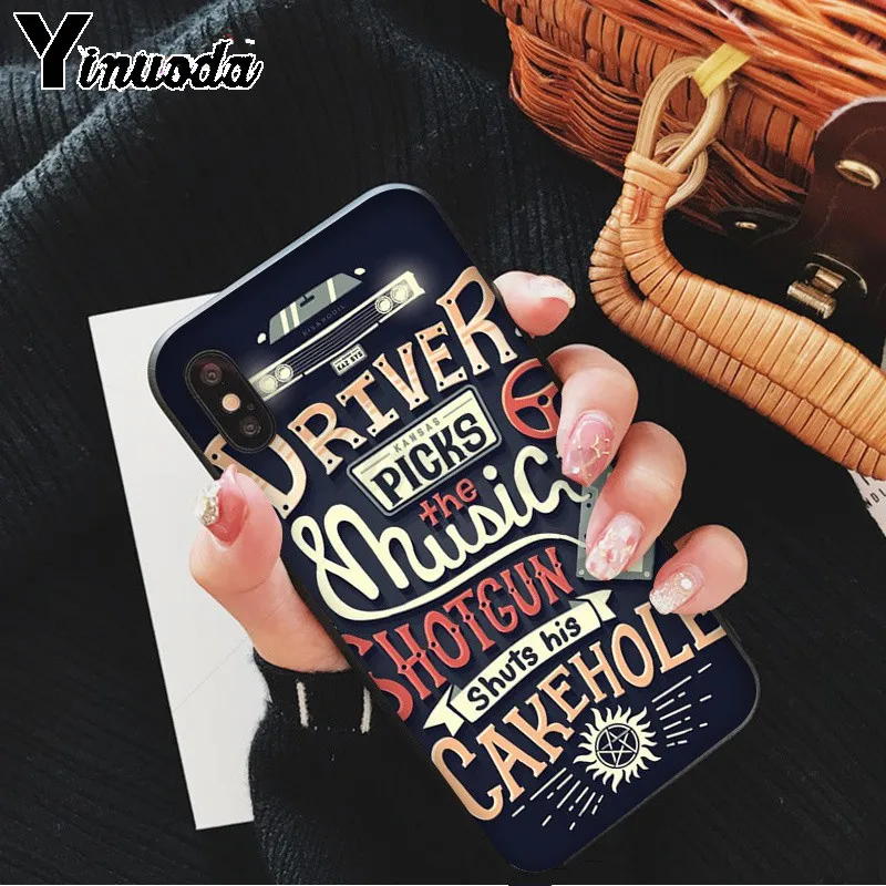 Yinuoda Сверхъестественное SPN Jensen Ackles шаблон мягкий чехол для телефона из ТПУ iPhone 8 7 6S