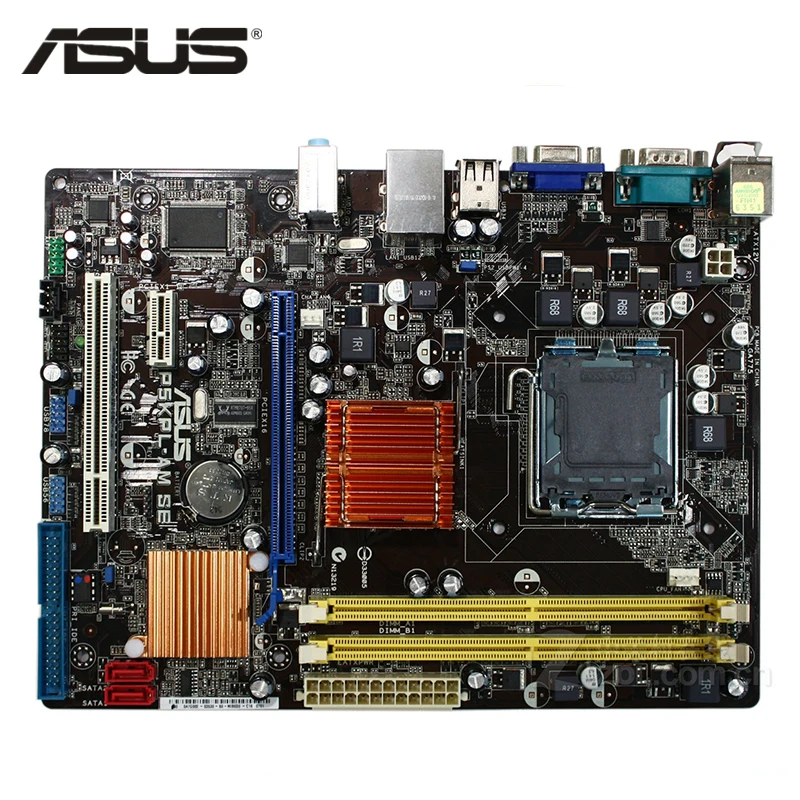 

Материнская плата ASUS P5KPL-AM SE, LGA 775, DDR2, 4 Гб, для Intel G31 P5KPL-AM SE, для настольных ПК, системная плата SATA II PCI-E X16, б/у