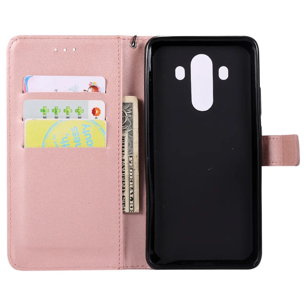 Роскошные Coque Hoesje huawei Коврики 10 чехол кожаный бумажник держатель для карт флип