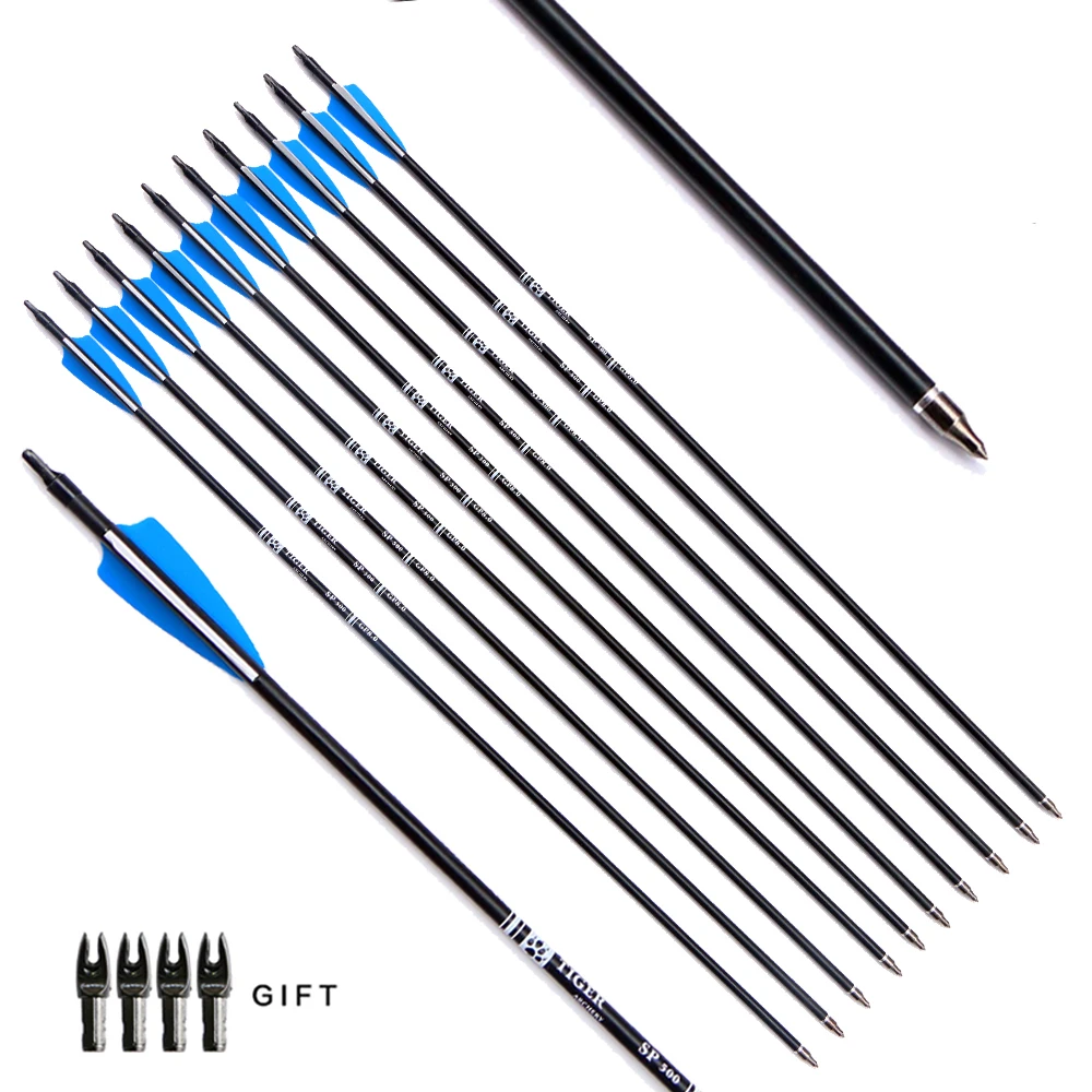 12 шт./лот 30 дюймов мишень охотничьи стрелы Стекловолоконная стрела со сменным