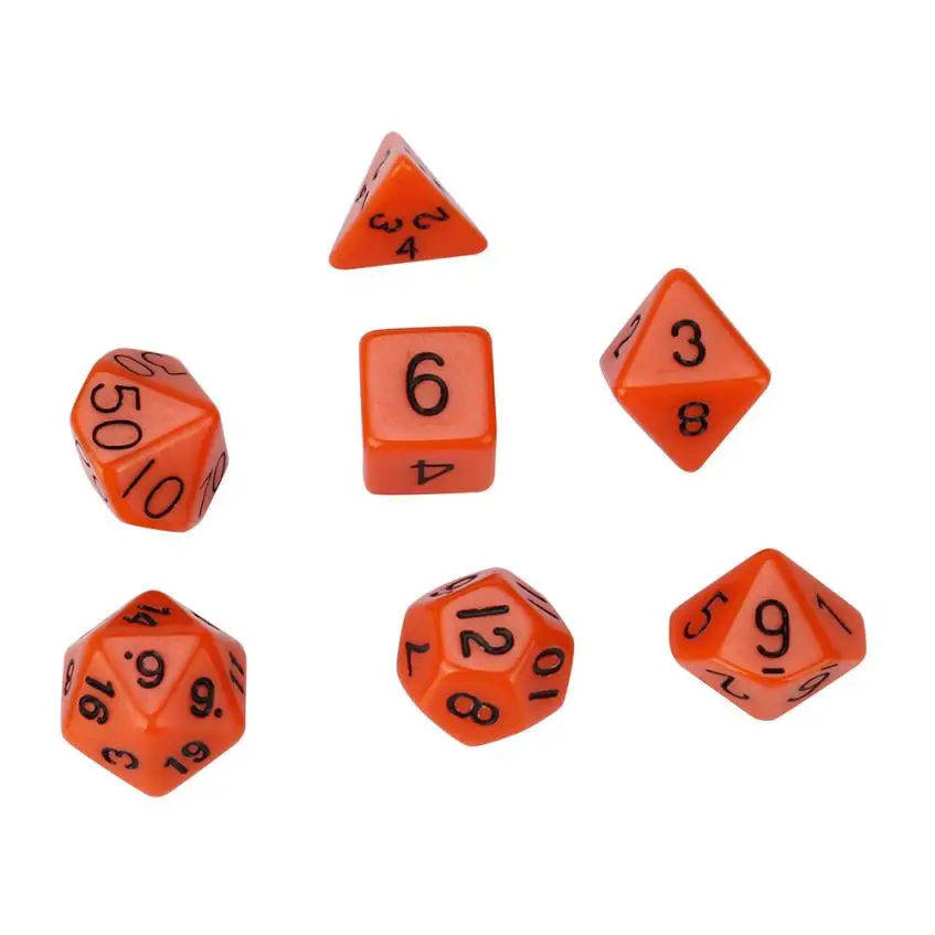 2017 7 шт жемчужное зерно D4-D20 многосторонний Набор кубиков для игры TRPG levert Прямая