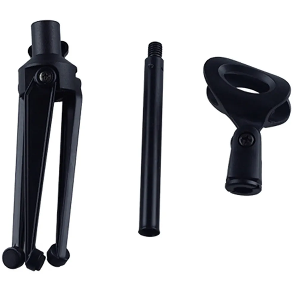 

Desktop Microphone Stand,Flat Tripod Bracket,Liftable Triangle Holder for Live Broadcasting,Meeting
