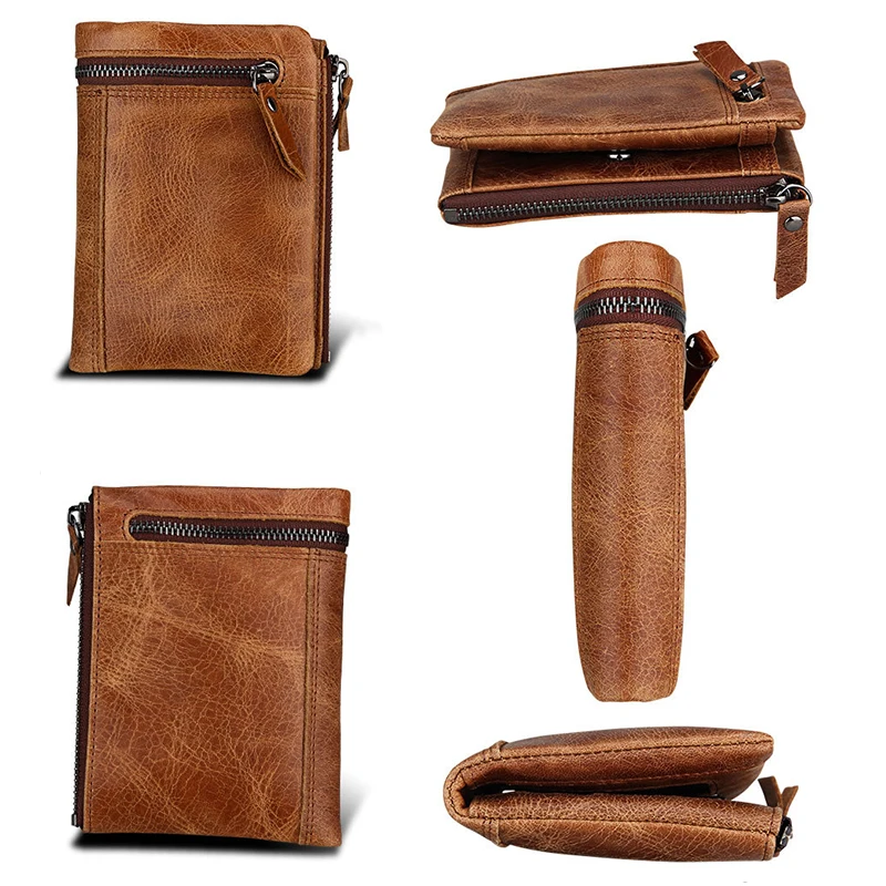 Подлинная Натуральной Кожи Мужчины Кошельки Короткие Кошелек Монета Небольшой