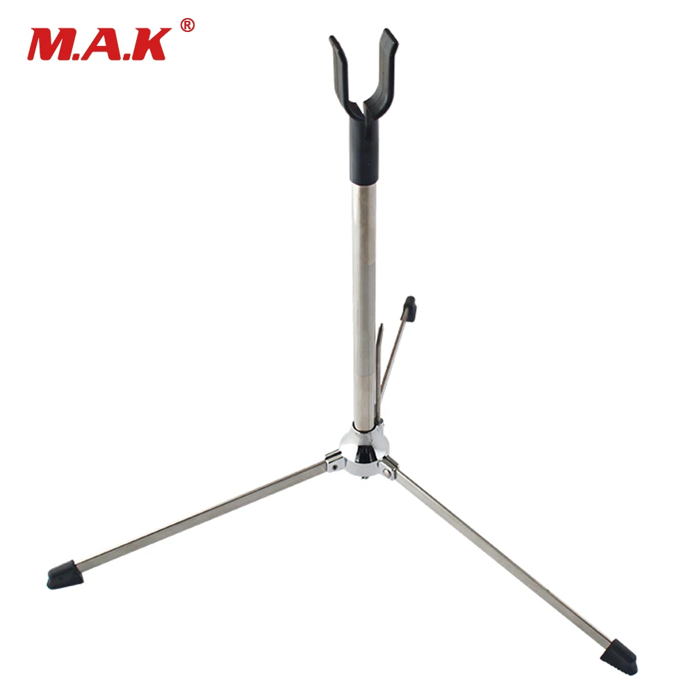 

High Quality Aluminum Alloy Bow Stand 36x6x6cm in Sliver Bow Accessories for Recurve Bow Archery Hunting Shooting