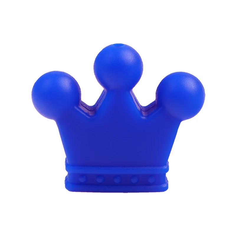 BDT019 NO.18 BOBO.BOX 5Pcs Crown Silicone Beads Baby Teething Colorful Baby Nursing Teethers Food Grade Teether Beads Baby DIY Pacifier Chain - Цвет: BDT019 NO.18
