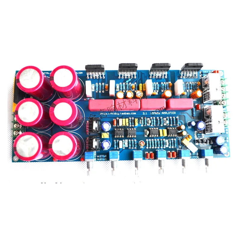 Плата усилителя с реле защиты DIY лихорадка LM3886 сабвуфер усилитель доска 2,1 канала 68 Вт* 2+ 120 W