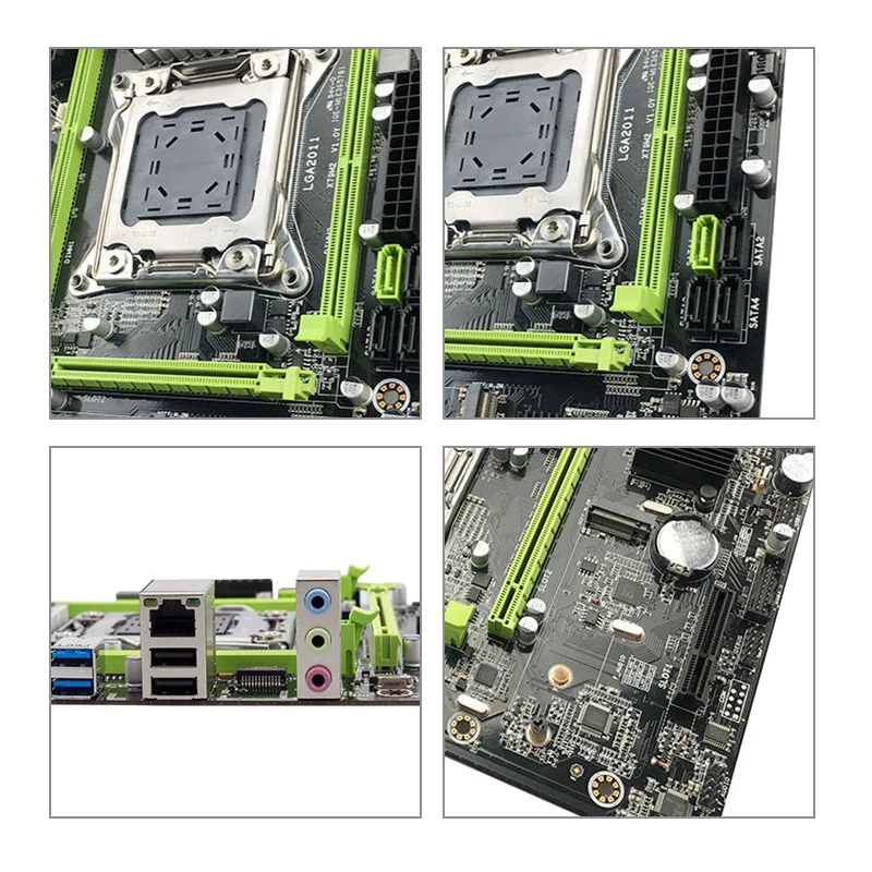 PPYY NEW X79 материнская плата Lga2011 2 канала Ddr3 памяти Ecc M.2 Usb3.0 Sata3.0 Pci E Игровая для