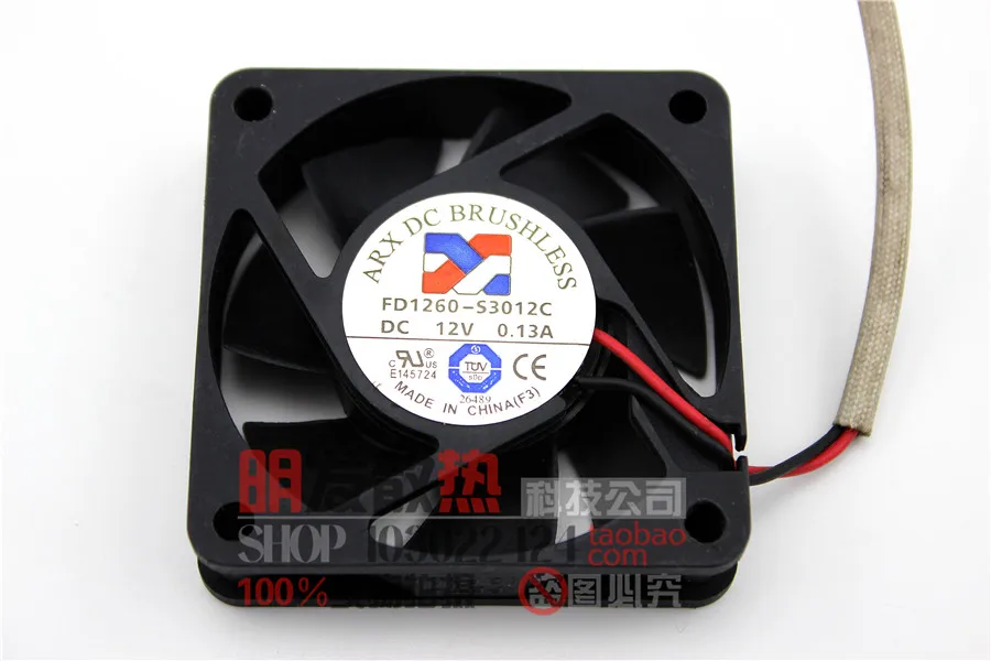 Оригинальный 6015, 6 см, сверхтихий вентилятор для сервера, 12 В, FD1260-S3012C А,