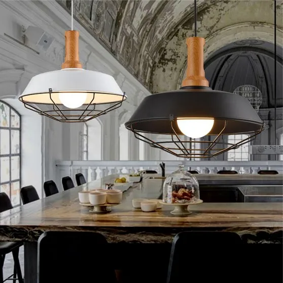 Чердак лампы Эдисона старинные подвесные светильники металлические деревянные