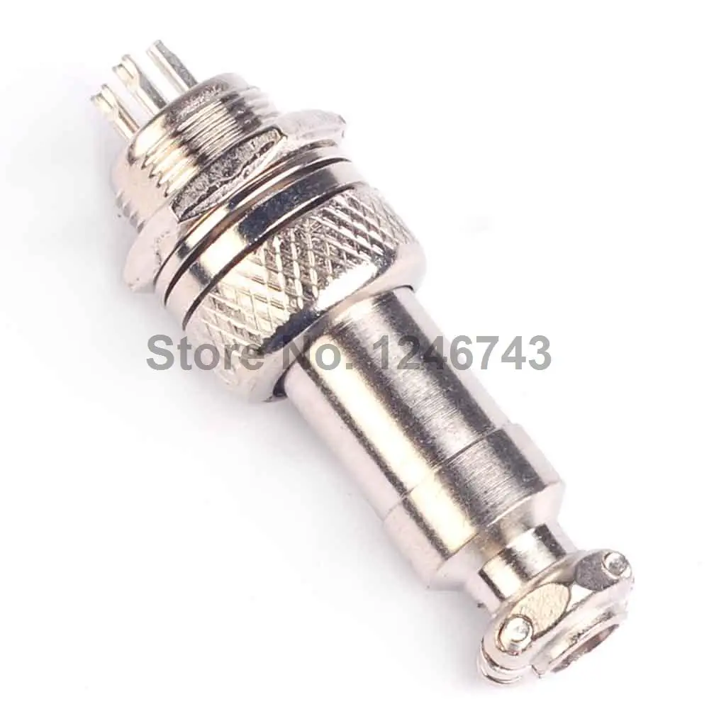 1 пара GX12 4pin 12 мм 4 контакта 250 В 15A мужской и женский электрический разъем
