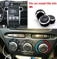 3pcs for toyota funcargo probox switch knob knobs heater heat climate control buttons dials frame ac air con cover