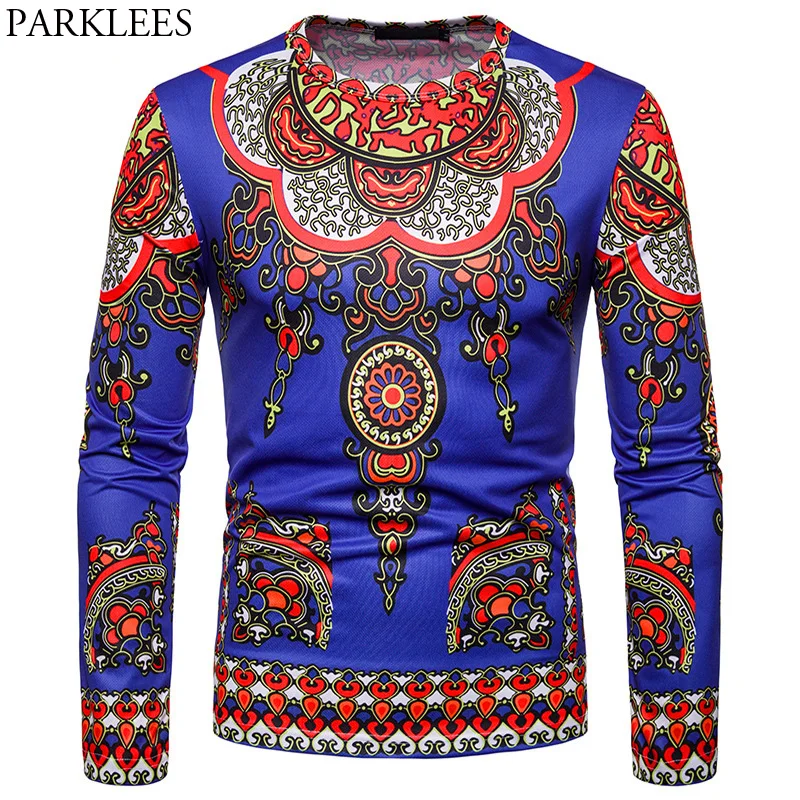 Синяя Дашики футболка для мужчин и женщин 2018 брендовая новая в стиле хип хоп Homme