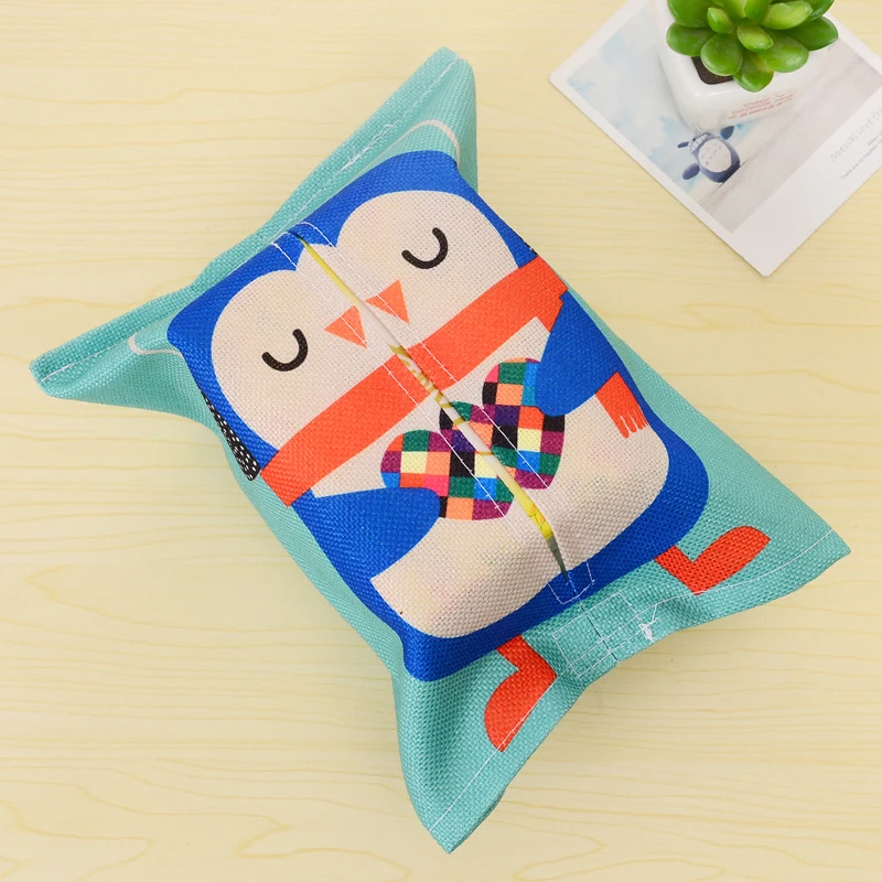 Мультяшная коробка для салфеток с рисунком животного плюшевый домашний