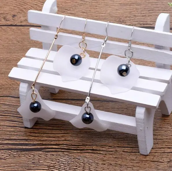 Женские асимметричные серьги ey697 ручной работы с искусственным жемчугом в