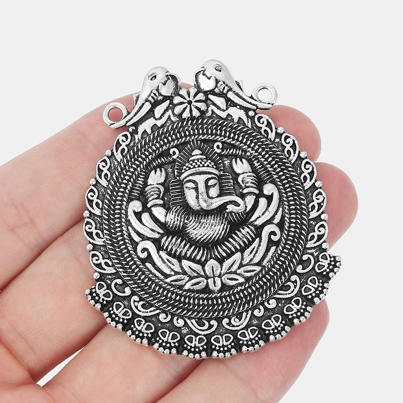 3 шт. слон Ганеш Будда кулон с длинным носом Маленький подвески делая результаты