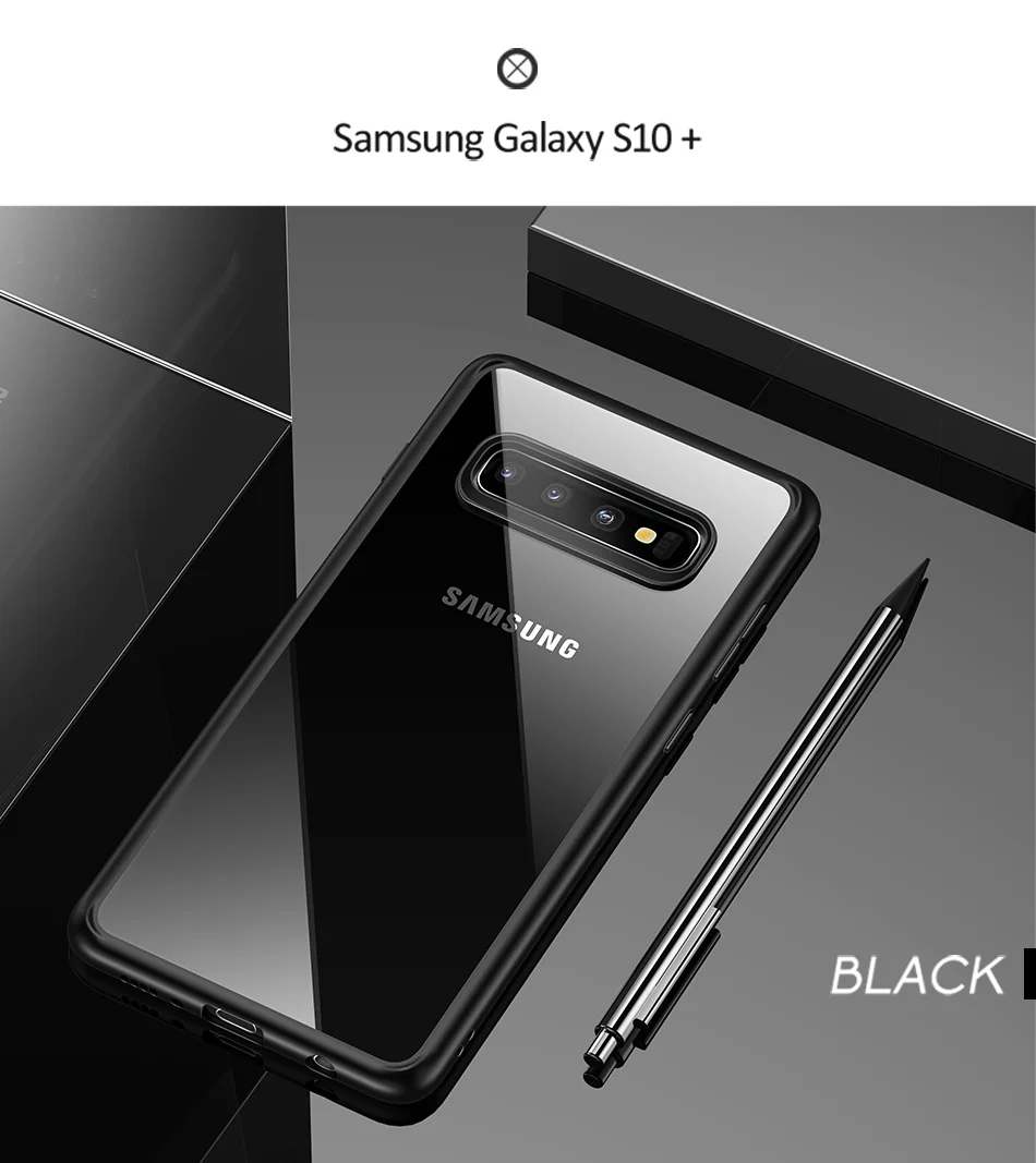 USAMS тонкий защитный чехол для samsung S10 S10 Plus S10E TPU прозрачная задняя крышка полная защита для Galaxy S9 S9 Plus чехол