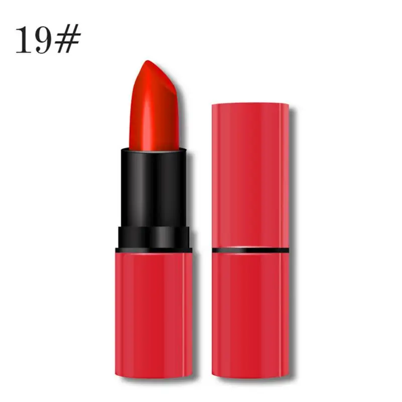 08 New Lipstick Matte Waterproof Velvet Lip Stick 8 Colors Sexy Red Brown Pigments Makeup Matte Lipsticks Beauty Lips - Цвет: 08