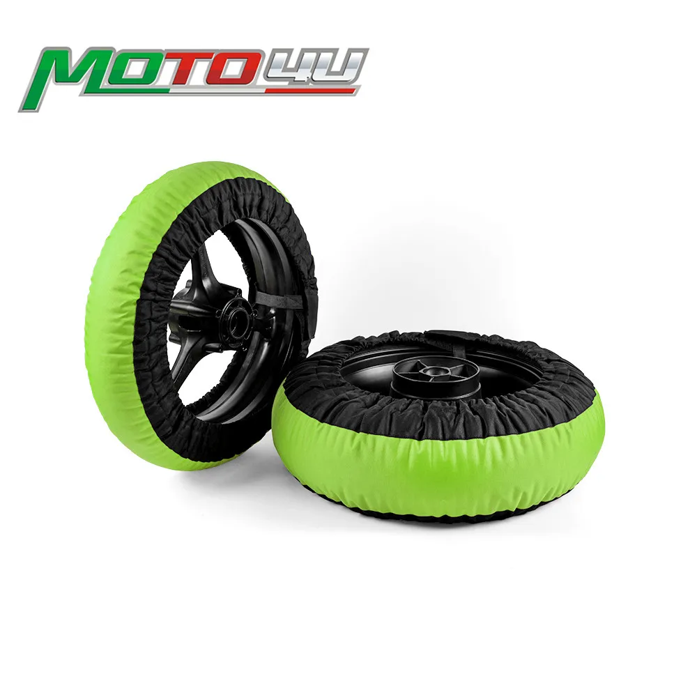 

Free shipping Tire Warmer Motorcycle Race Tyre Warmer wheel 120/200 120/190 Front and Rear Motorbike Racing parts Green