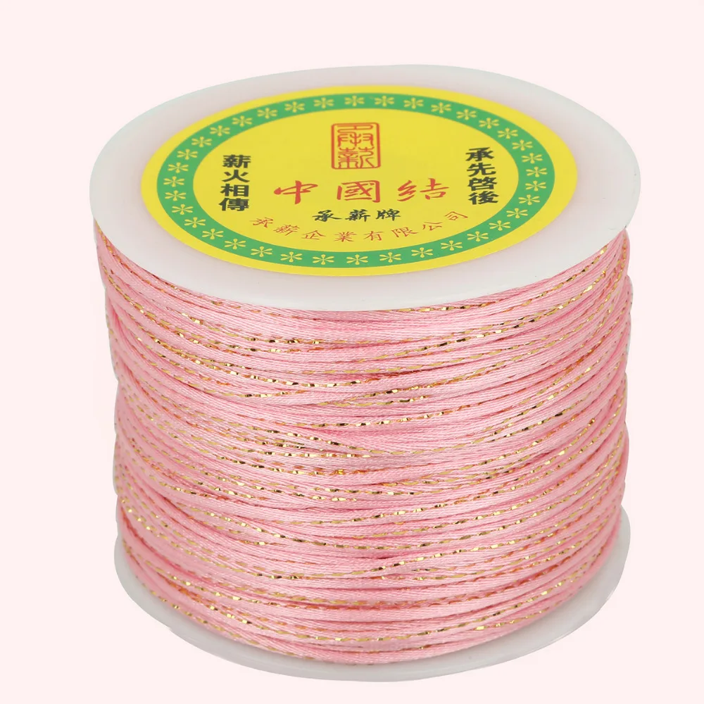 Новое поступление 100 ярдов (2 мм) 14 цветов на выбор шнур с китайскими узелками для