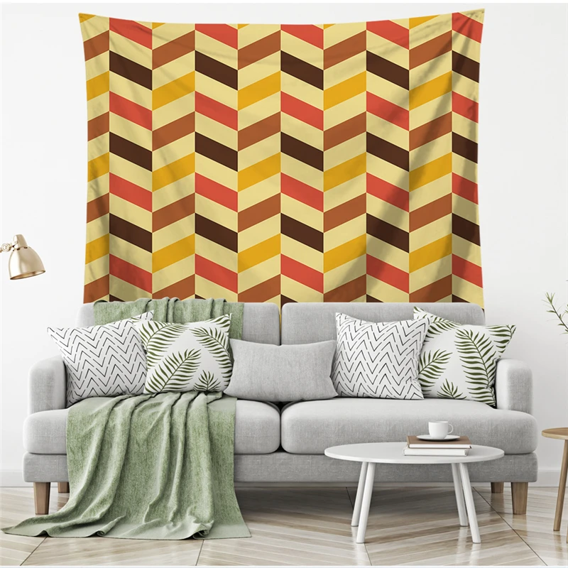 6 дизайнерских скандинавских современных простых гобеленов на стену декорации