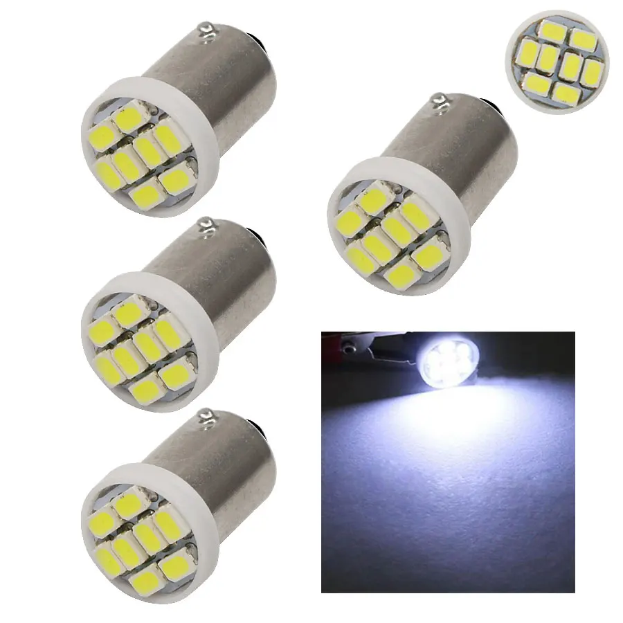 10 шт. светодиодные лампы BA9S T4W 8 SMD 1206 3020|car auto|license plate light12v light |